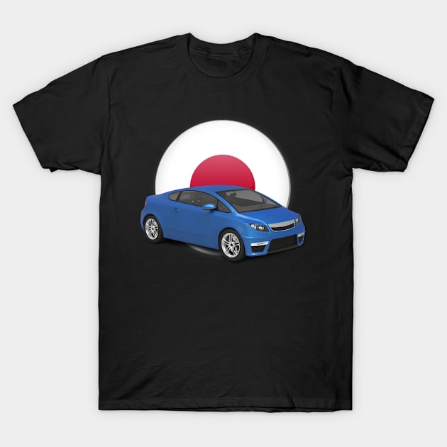 Acura Car Concept Blue vehicles, car, coupe, sports car  03 T-Shirt by Stickers Cars